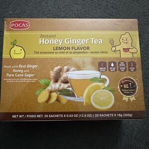 - 🍯🫚🍵 Pocas Instant ginger tea lemon 🍋 flavor!!!  BUNDLE AND SAVE